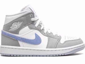 Air Jordan 1 Mid “Light Smoke Grey / Lavender Swoosh”